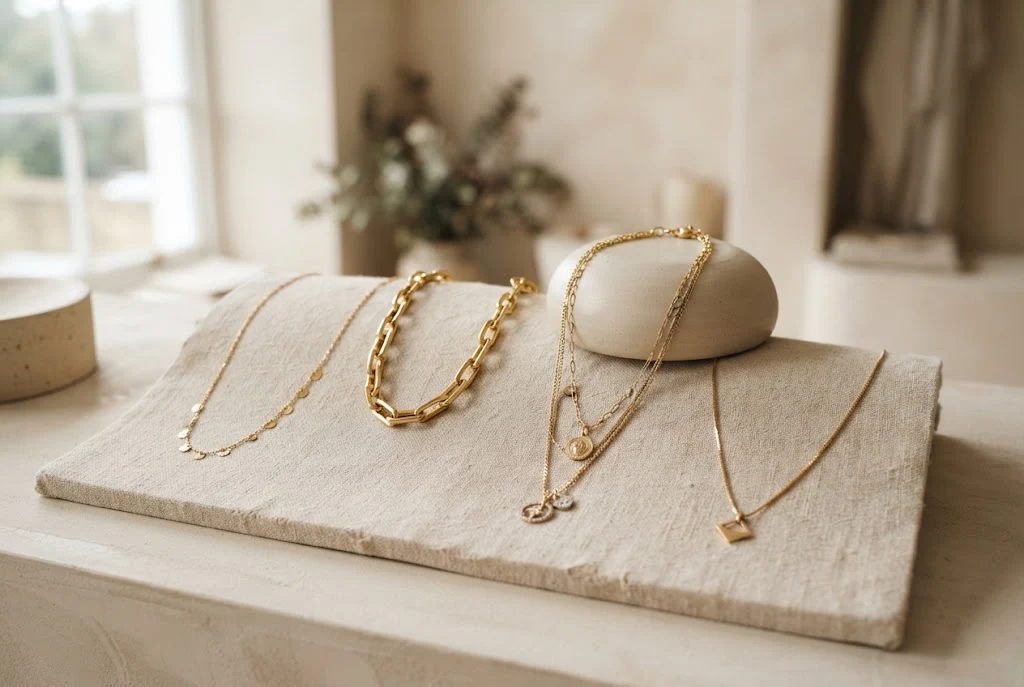 Gold Necklaces UK: Styles for Every Occasion Gold necklaces UK collection featuring elegant gold chains and modern designs