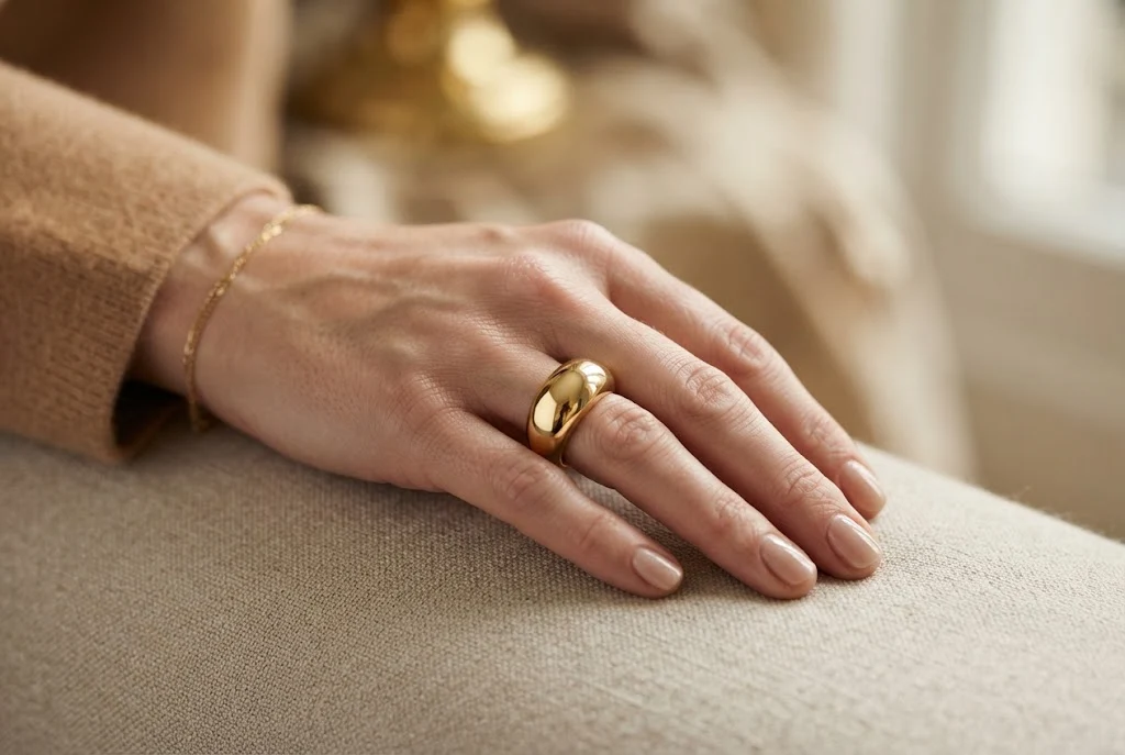 Gold Rings Chunky: Styles, Pairing & Buying Guide Gold rings chunky style featuring a bold statement ring